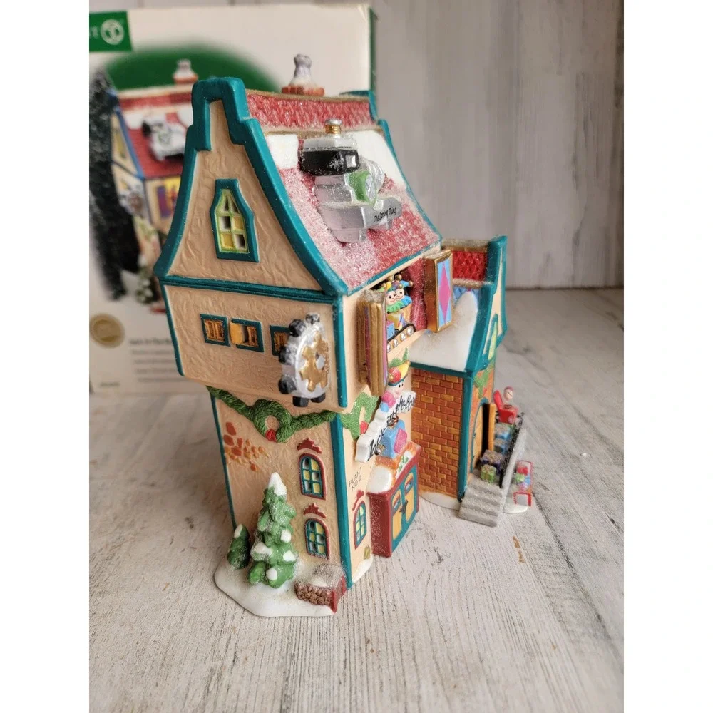 Dept 56 56705 Jack in the box plant No. 2 village accessory Xmas glitter home